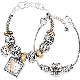 Charm bracelets at The Farmer's Wife, Old Town Temecula: their jewelry line